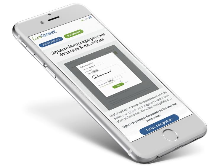 signature electronique sur smartphone